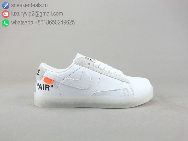 OFF-WHITE X NIKE AIR FORCE 1 LOW WHITE CLEAR WHITE SKATE SHOES